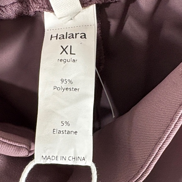 NWT HALARA Plum Relaxed-Fit Pants - Picture 2 of 6